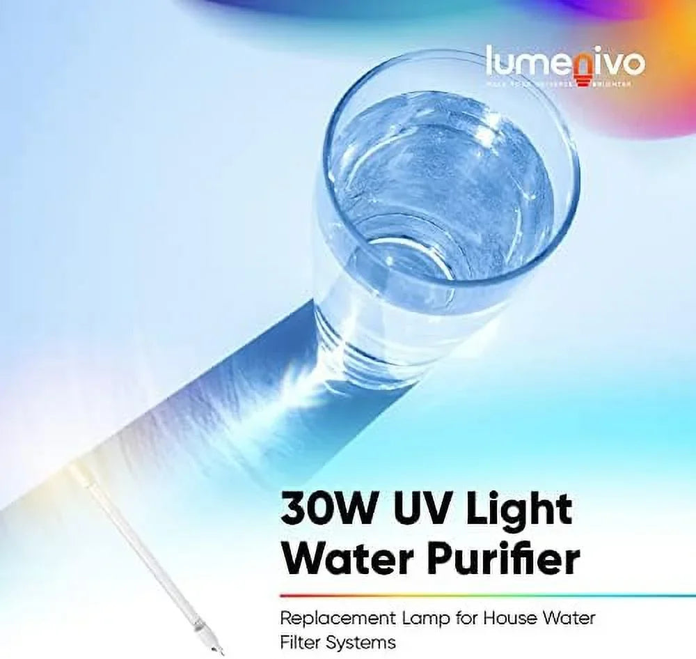 30w uv light water purifier replacement lamp for aquasana whole house water filter system, sterilight uv lamp filter - 1 pack