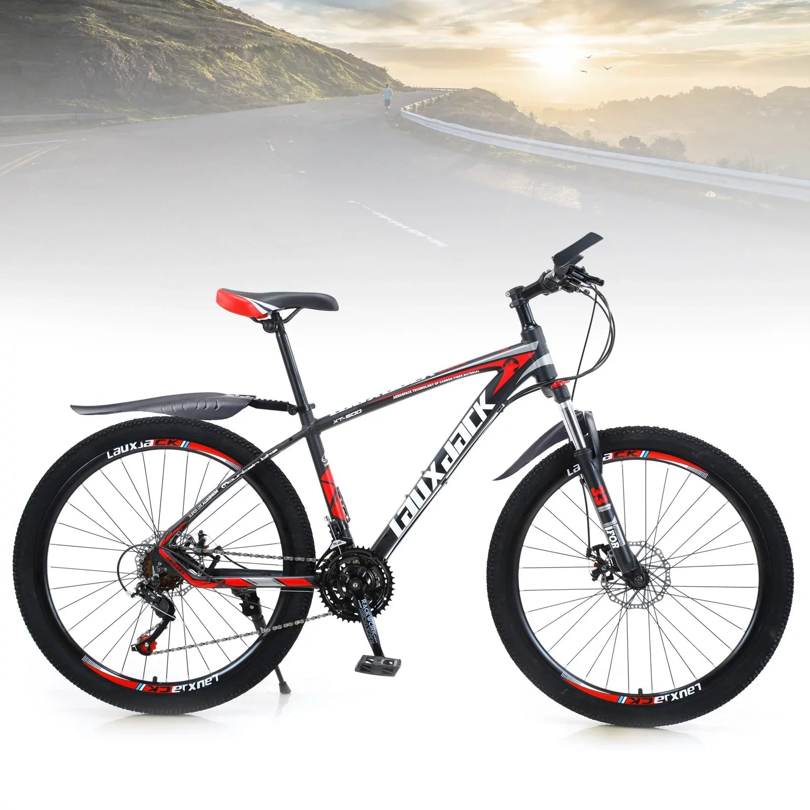 27.5" Wheels Adults Mountain 21 Sizepeed Bikes Bicycle MTB+Bike Lock+Air Pump