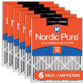Nordic Pure 12x24x4 (3 5/8) Pleated Air Filters MERV 15 Plus Carbon 6 Pack