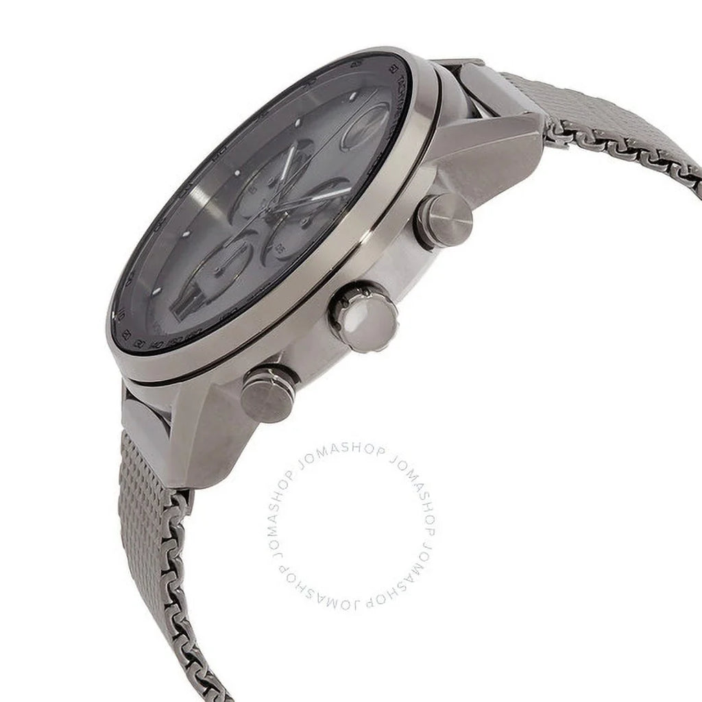 MOVADO BOLD 3600910 VERSizeO GREY CHRONOGRAPH DIAL GREY MESizeH BAND MENSize WATCH