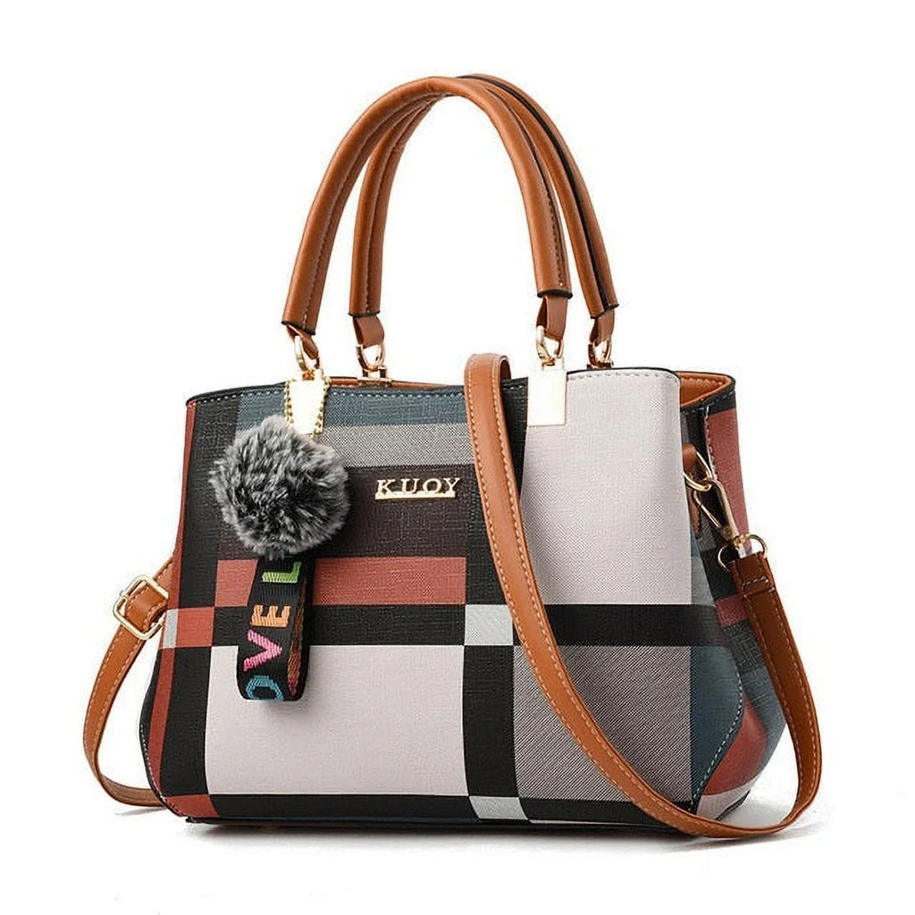 Women New Luxury Handbag  Sizetitching Wild Messenger Bags Designer Brand Plaid Sizehoulder Bag Ladies Totes