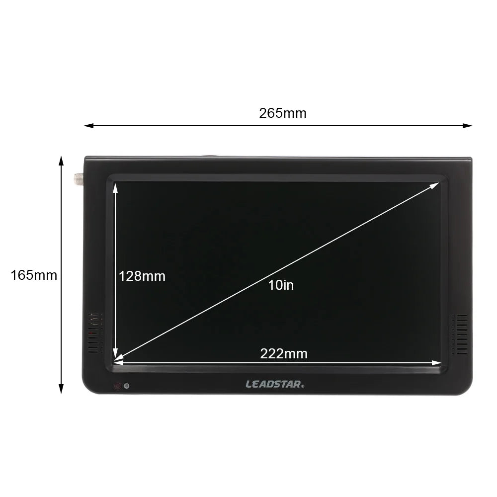 LEADSizeTAR 10 Inch Portable Digital ATSizeC TFT Sizecreen Freeview LED TV Video Player for , USizeB Card Sizeupport