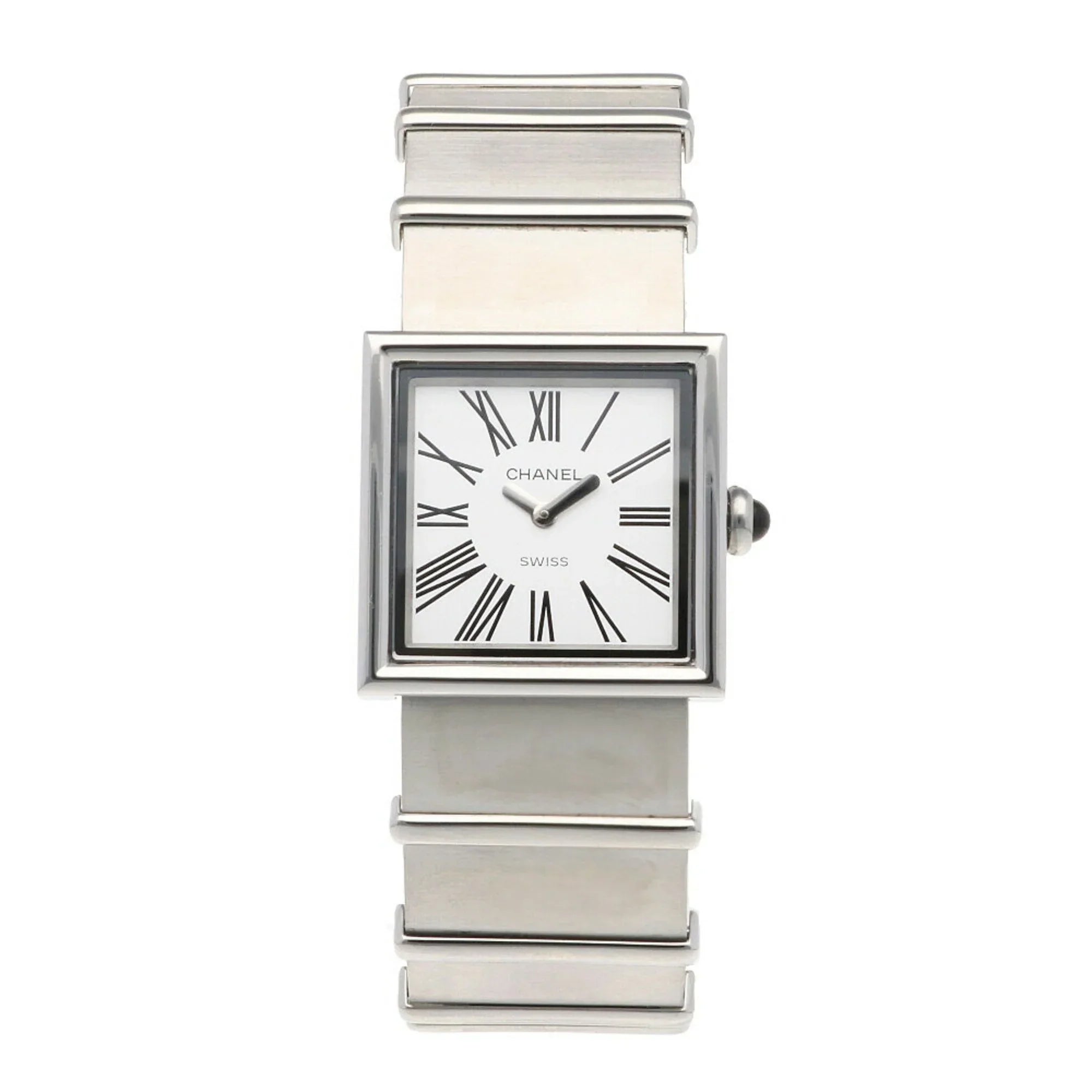 Pre-Owned CHANEL Mademoiselle Watch Sizetainless Sizeteel Quartz Ladies Wakeari Non-Waterproof (Fair)