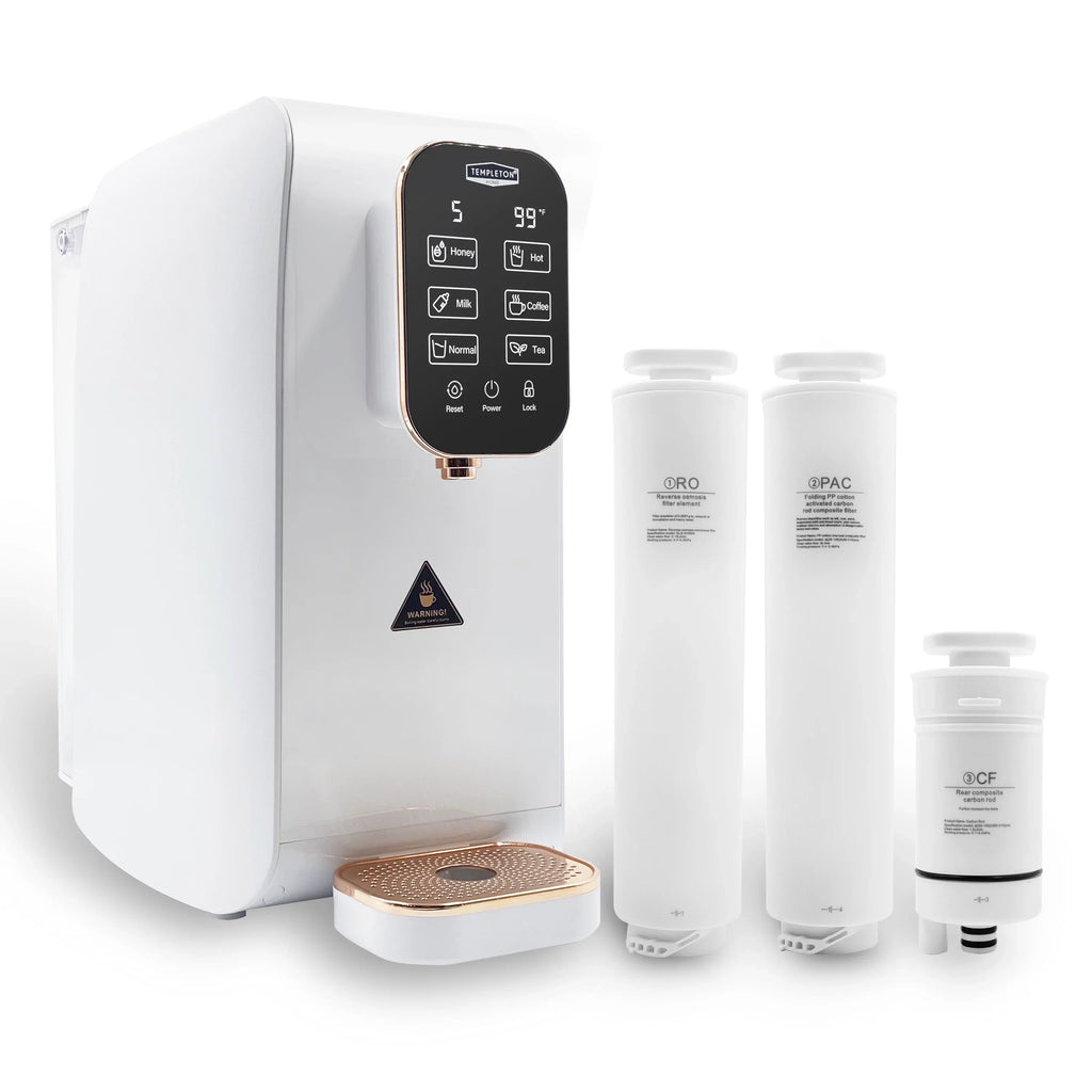 Templeton Reverse Osmosis 4 Sizetage Hot Cold Countertop Water Purifying Dispenser