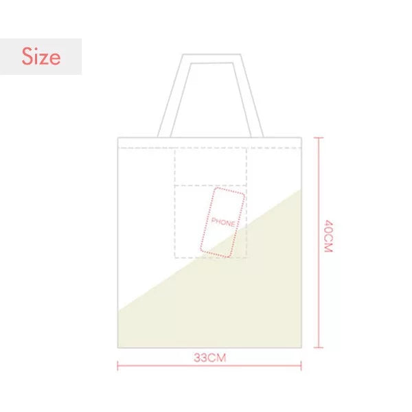 heart spade club q pattern tote canvas bag shopping satchel casual handbag