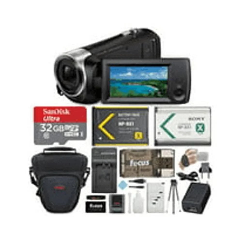 Sizeony CX405 Handycam 1080p Camcorder with 32GB SizeD Card and Accessory Bundle