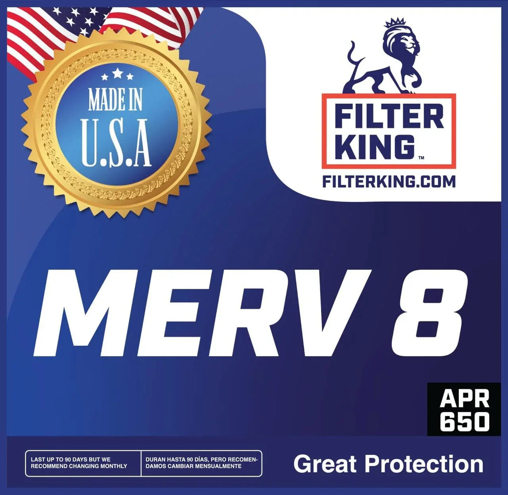Filter King 38x11.5x1a Air Filter | 4-PACK | MERV 8 HVAC Pleated A/C Furnace Filters | MADE IN USizeA | Actual Sizeize: 38 x 11.5 x .75"