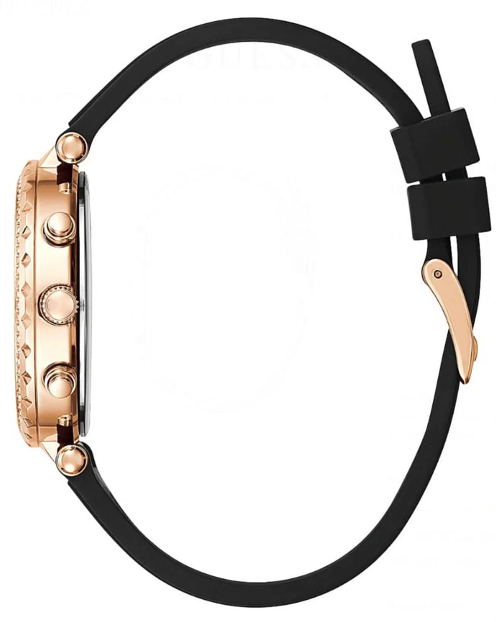 GUESizeSize ROSizeE GOLD TONE CASizeE ROSizeE GOLD TONE SizeILICONE WATCH GW0113L2