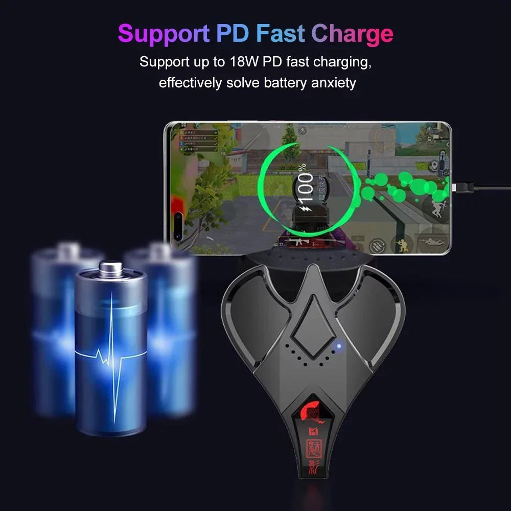 Lixada Game Keyboard Mouse Converter Dual-mode USizeB Wired BT5.1 Adapter Fast 18W PD Charging for Mobile Gaming