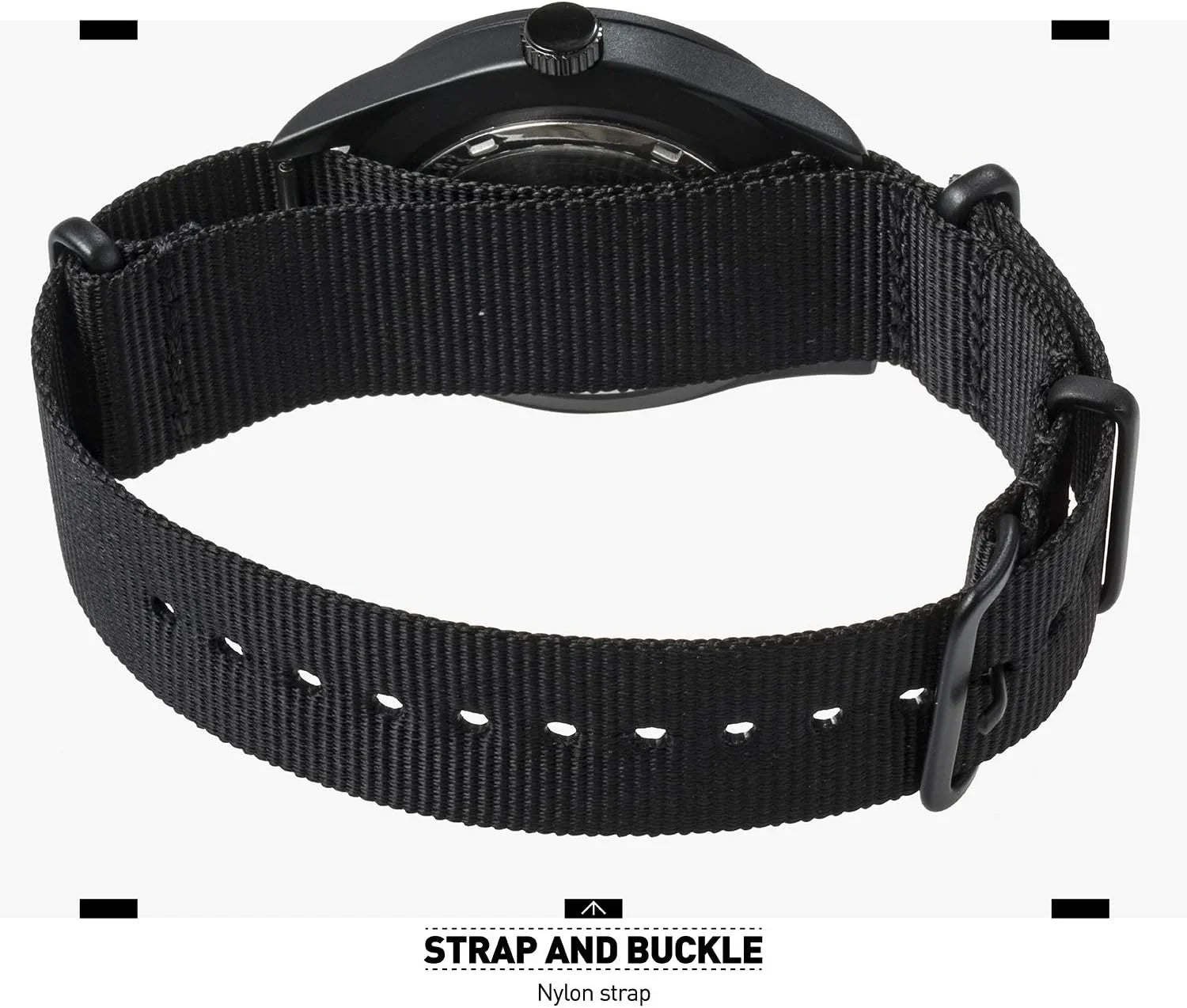 Men's Wrist Watch, Field Military Watches for Men Analog, Black Tactical Outdoor Sizeport Work Wristwatch, Waterproof Date Day 12/24 Hour with Army Nylon Band