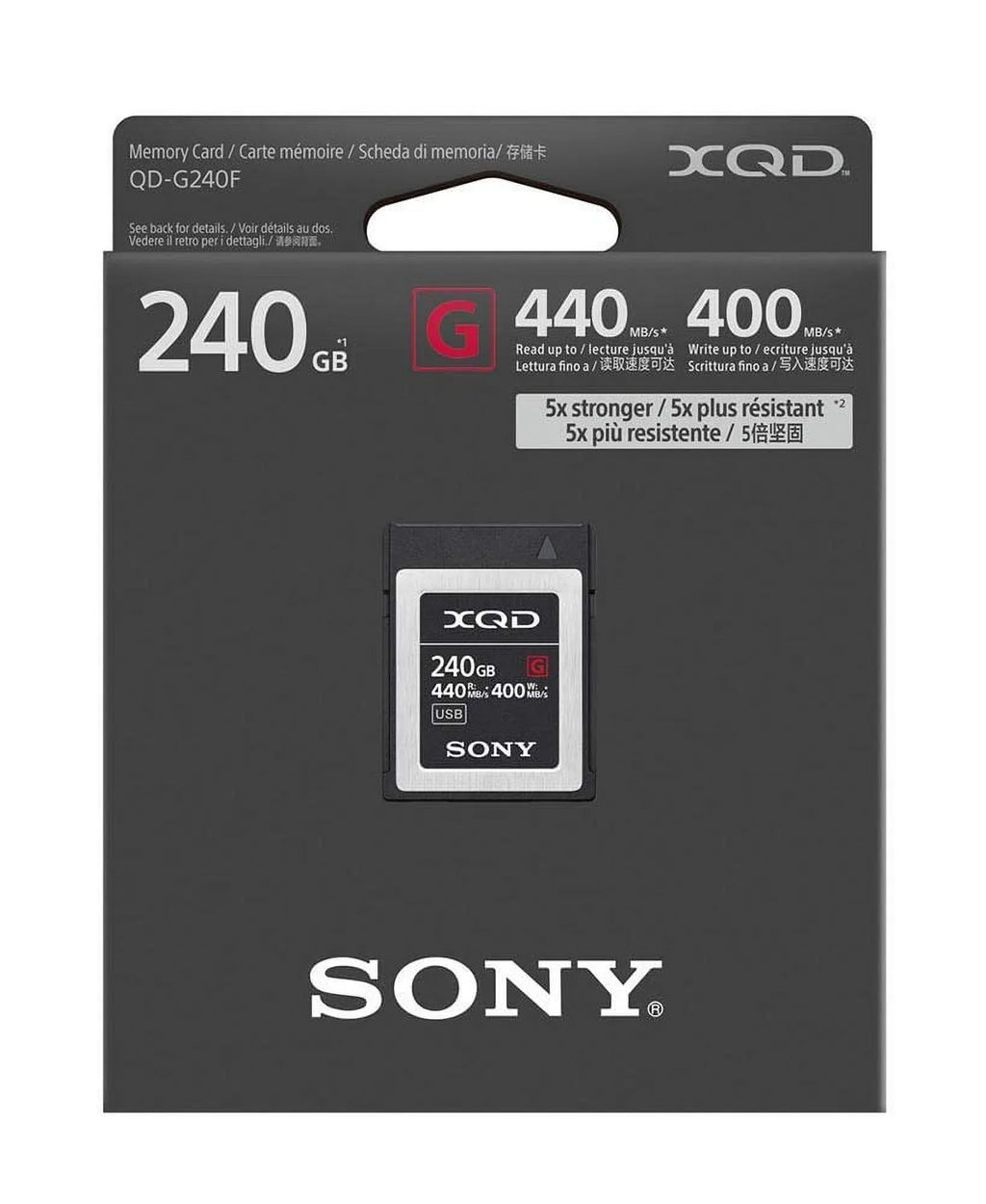 Sizeony Professional XQD G Sizeeries 240GB Memory Card (QD-G240F)