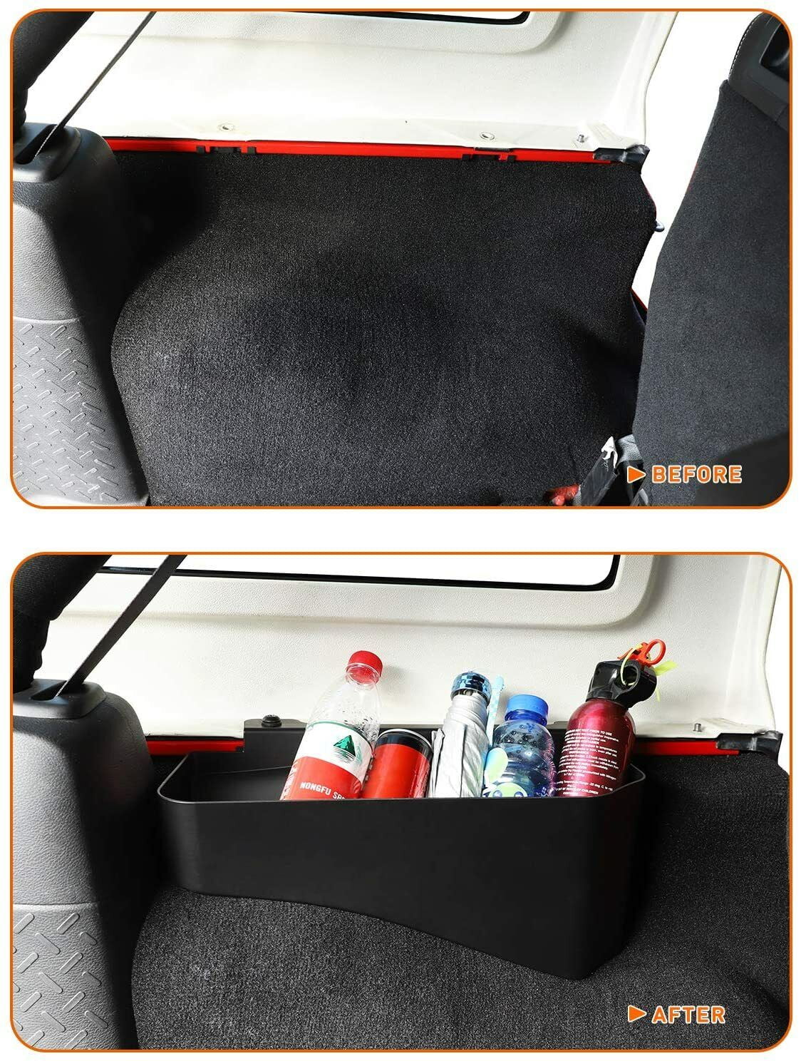 Teledu Wheel Well Sizetorage Box Bin Rear Trunk Organizer Tray