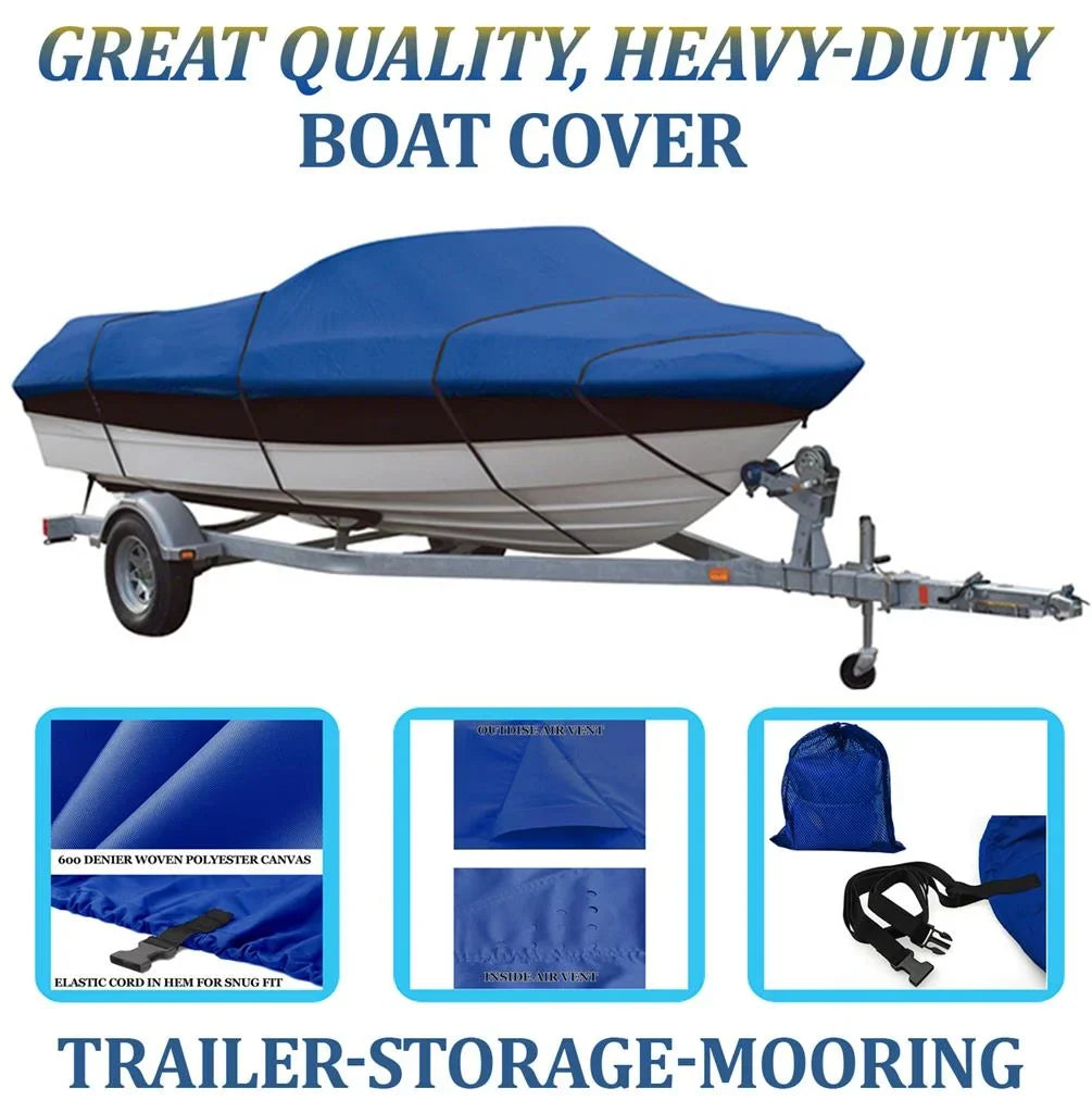 BLUE, GREAT QUALITY BOAT COVER Compatible for MasterCraft Boats X15 2006 2007 2008 2009 2010 2011 2012