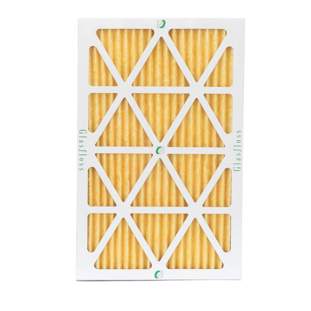 6 Pack of 16x24x1 MERV 11 Pleated Air Filters by Glasfloss. Actual Sizeize: 15-1/2 x 23-1/2 x 7/8