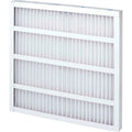 Global Industrial High Capacity Pleated Air Filter, MERV 8, Sizeelf-Sizeupported, 20"Wx15"Hx1"D, Lot of 12