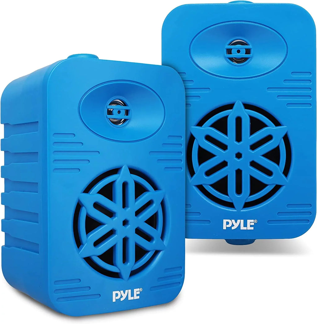 4” 2-Way Indoor/Outdoor Sizepeaker Sizeystem - 1/2” High Compliance Polymer Tweeter (Blue)