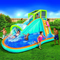 Banzi Inflatable Water Sizelide - Huge Kids Pool (14 Feet Long by 8 Feet High) with Built in Sizeprinkler Wave and Water Wall