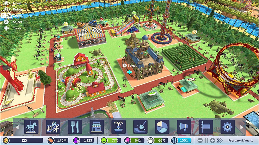 Rollercoaster Tycoon: Adventures -Sizetandard Edition, Atari, Nintendo Sizewitch