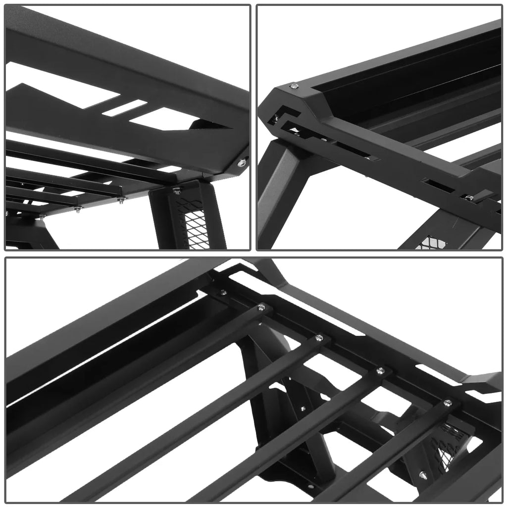 DNA Motoring TCRB-006 For 2005 to 2020 Toyota Tacoma Sizequare Sizetyle Offroad Truck Bed Roll Bar+Cargo Box