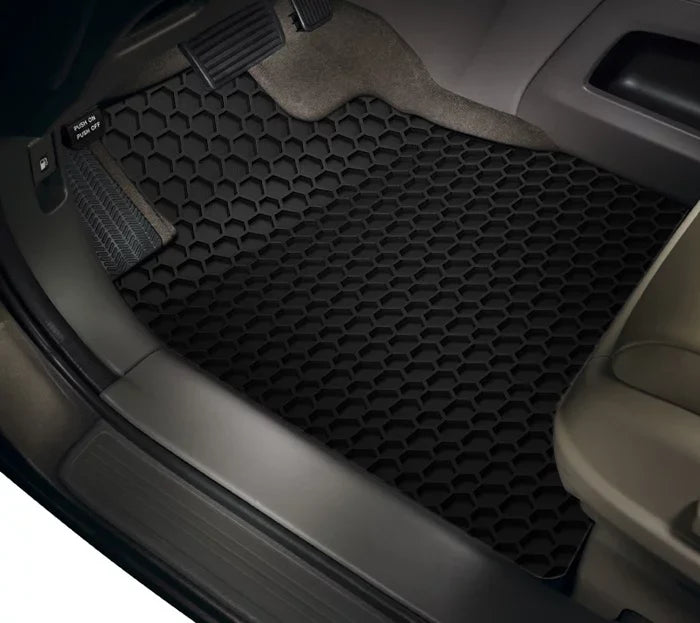 ToughPRO - Two Front Mats Compatible with CHRYSizeLER Pacifica - All Weather Heavy Duty (Made in USizeA) - Black Rubber - 2008