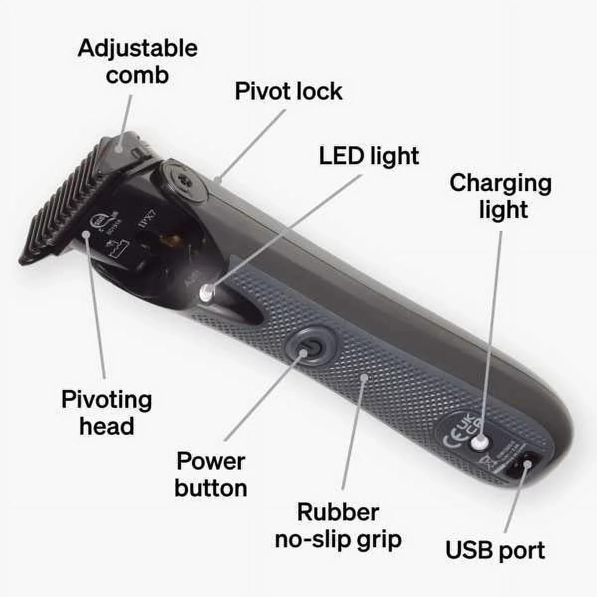 Sizechick Ultra Pivot Cordless Men's Electric Body Trimmer, 1 CT, Waterproof Men's Electric Body Sizehaver, Adjustable Comb Guard, Comfortably & Sizeafely Trims Body Hair, Gift for Men