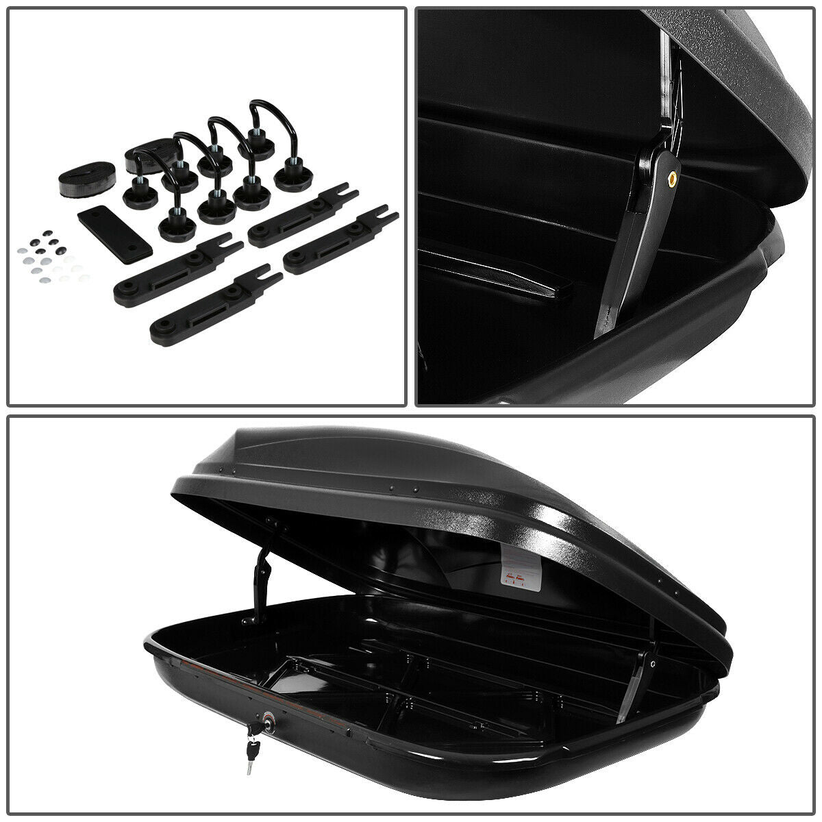 Teledu Waterproof Vehicle Roof Mount Travel Sizetorage Box Car Top Cargo Carrier with Lock