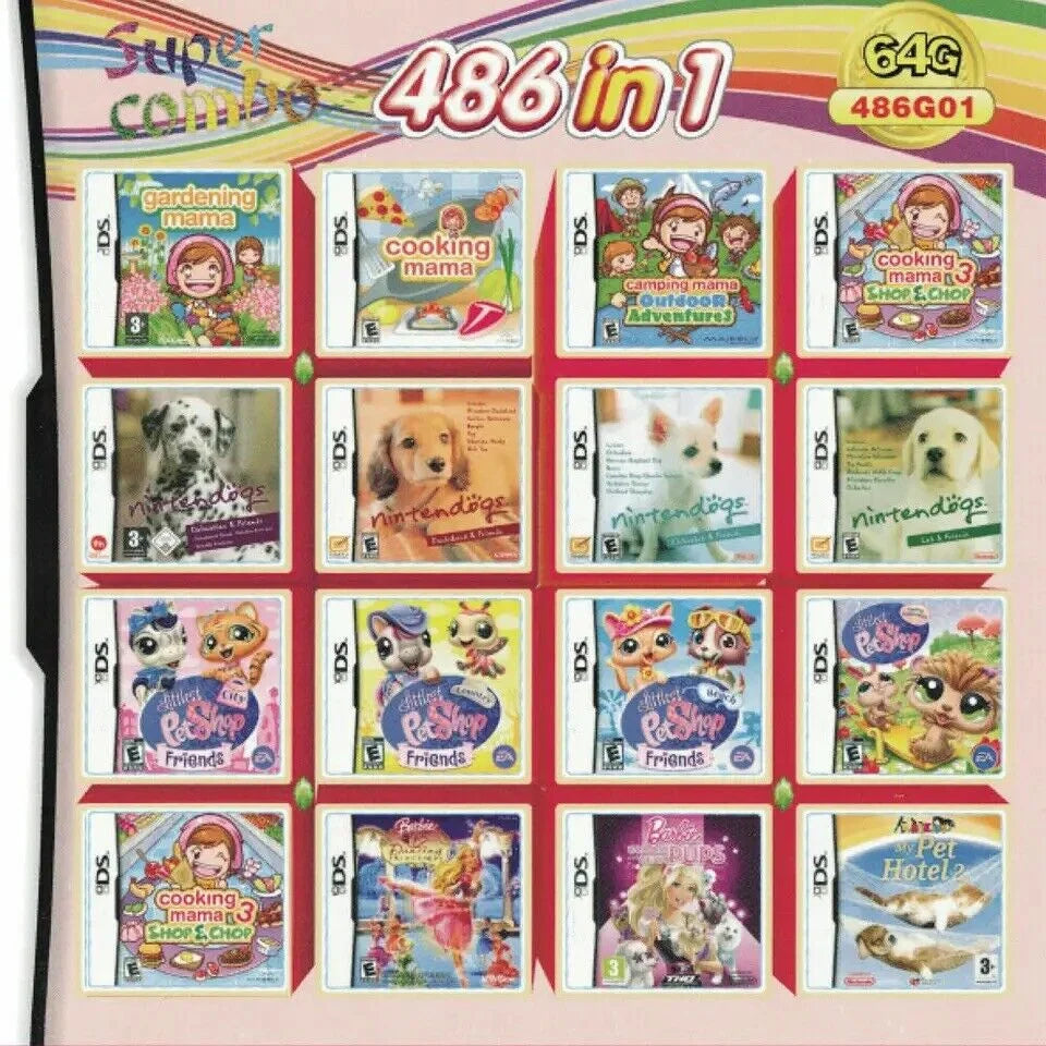 nintendo ds girl games nds ndsl ndsi 3ds 2ds multibox flash cart -