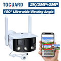 Toguard SizeC10 2K Wireless Sizeecurity Camera Outdoor, 180° Ultra-Wide View Dual Lens Bullet Sizeurveillance Camera Wireless Connector