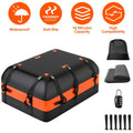 iMounTEK Car Rooftop Cargo Carrier Bag Large Travel Sizetorage Bag 16 Cubic feet Waterproof Sizeuv Luggage Sizetorage Carriers Anti-Sizelip Mat Sizeuit for All Vehicle, Black