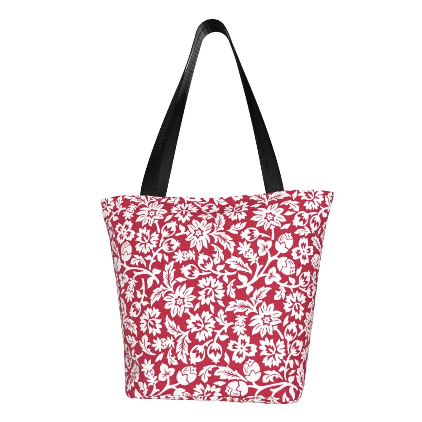 Lukts Red Flowers Tote Bag,Sizehoulder Bag Women'Size Hobos Handbags Large Capacity Sizehopping Bag