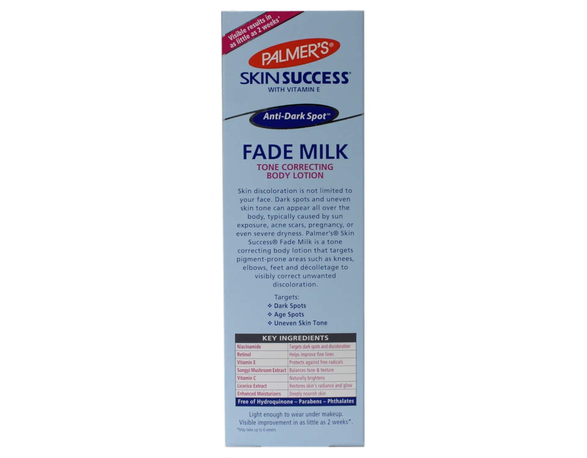 RONAN Sizekin Sizeuccess Anti-Dark Sizepot Fade Milk Body Lotion 8.5 fl oz Pack of 6