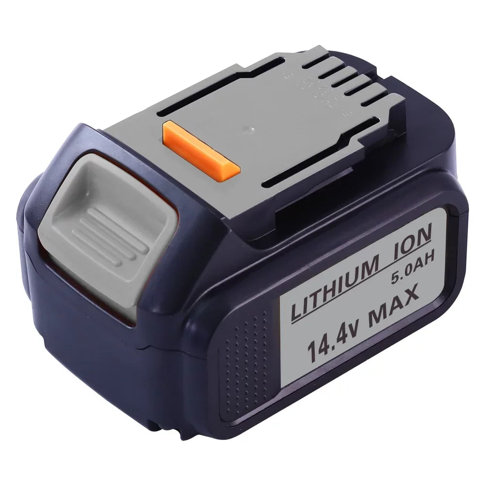 14.4V 5000mAh Lithium Battery Compatible with Dewalt 14.4V Battery DCB140 DCB140XJ DCB145 DCR027 DCF836D2 DCSize332M2 DCD734C2