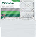 Filterbuy 16x20x4 MERV 8 Pleated HVAC AC Furnace Air Filters (5-Pack)