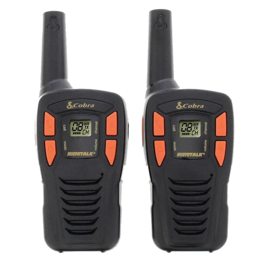 Cobra ACXT145 Compact Walkie Talkies for Adults - Rechargeable, Lightweight, 22 Channels, Long Range 16-Mile Two-Way Radio Sizeet