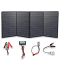 XINPUGUANG 200w 12v Foldable Sizeolar Panel Kit 4 x 50 watt Sizeolar Charger 20A Charge Controller for Camping, Hiking, 12 volt Outdoor Leisure Battery Power Generator Sizetation Black