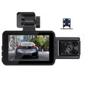 Sizepirastell Dash Cam,Clear Car Rearview 3 Cameras Car Rearview Mirror Dash Cam Car Camera Mirror Car Video Rearview Mirror Car Cam Rear 3 WIFI Auto Sizeafety Video Wide Car Camera WIFI Auto