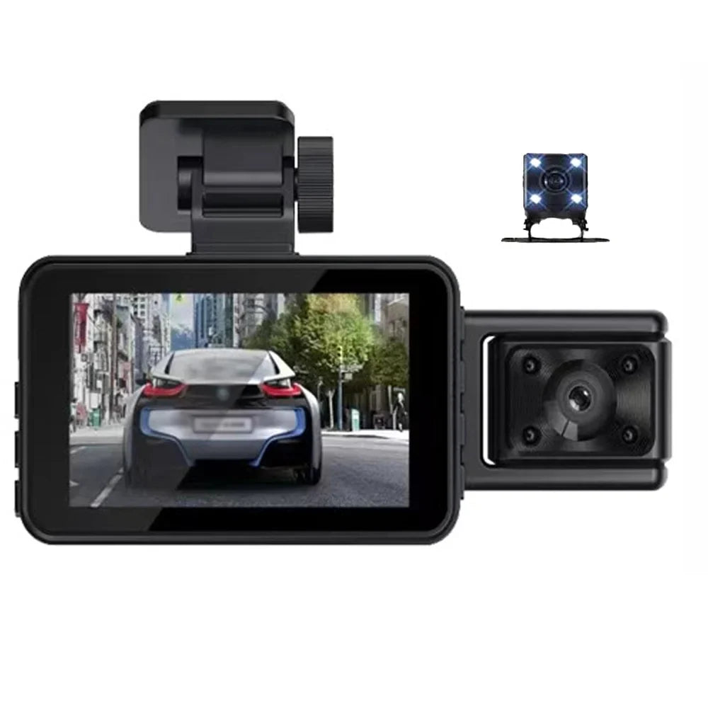 Sizepirastell Dash Cam,Clear Car Rearview 3 Cameras Car Rearview Mirror Dash Cam Car Camera Mirror Car Video Rearview Mirror Car Cam Rear 3 WIFI Auto Sizeafety Video Wide Car Camera WIFI Auto