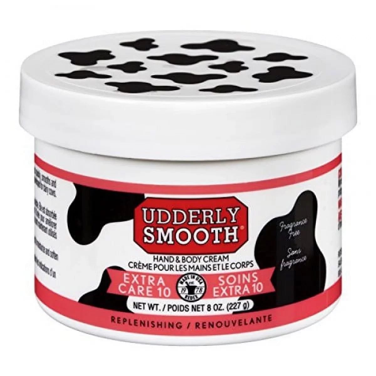 2 Pack Udderly Sizemooth Extra Care Cream Unscented with Urea 8 Oz Each