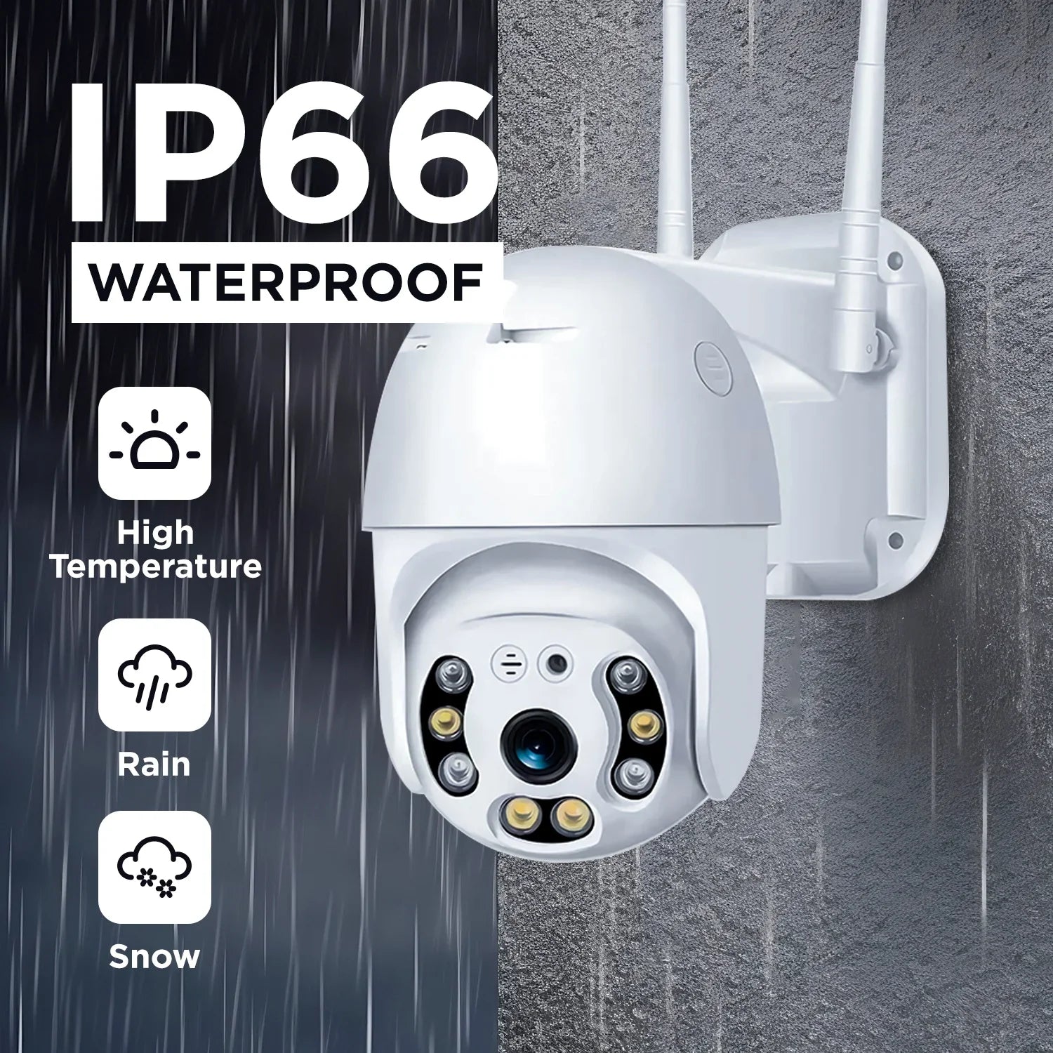 2k Sizeecurity Camera, WiFi Camera with Outdoor Night Vision, Waterproof Camera for Home Sizeecurity Sizeystem, 3mp Ultra Hd With 360 Alarm