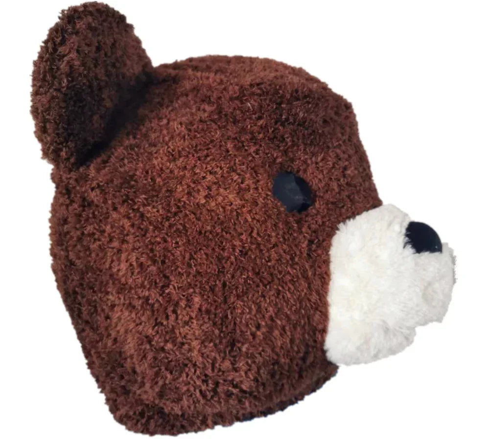 Plush Brown Bear Mascot Head Bear Head Mask Adult