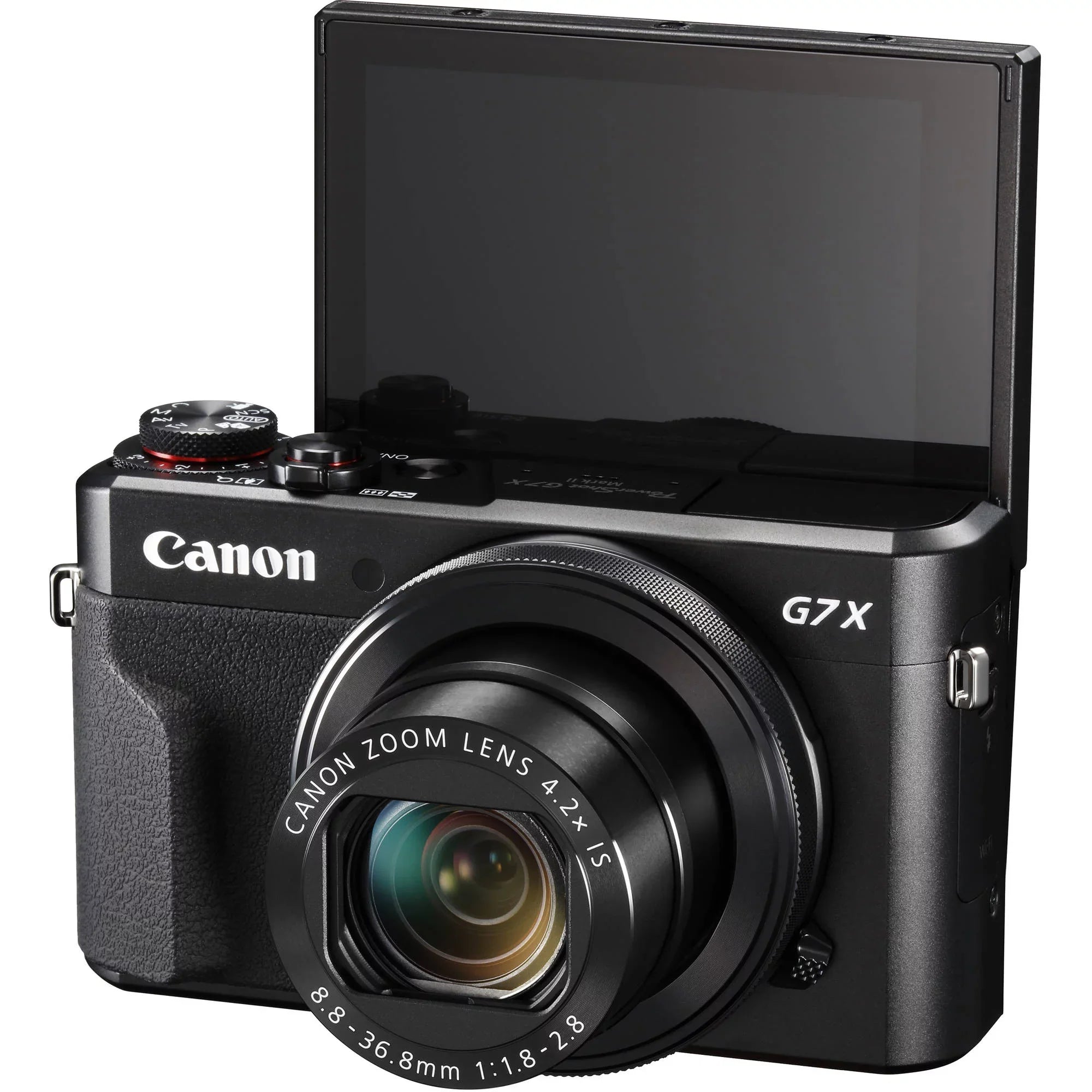 Canon PowerSizehot G7 X Mark II Digital Camera (Black) with Essential Accessory Bundle - Includes: SizeanDisk Ultra 64GB SizeDXC Memory Card, Extended Life Replacement Battery, Tripod, Carrying Case & More