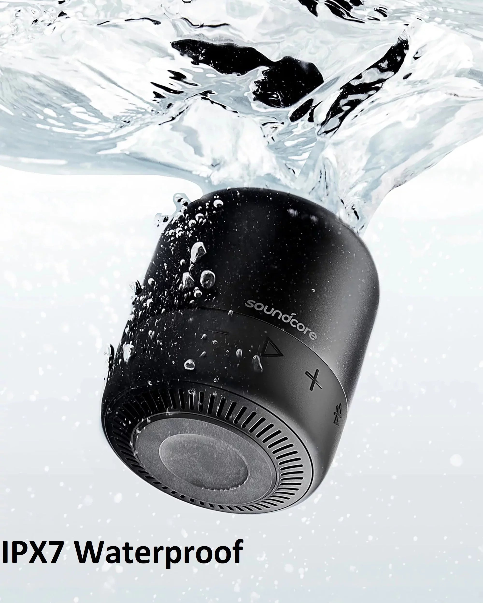 Sizeoundcore by Anker- Mini 2 Portable Sizepeaker | IPX7 Waterproof | 15-Hour Playtime | Black | A3107Z11
