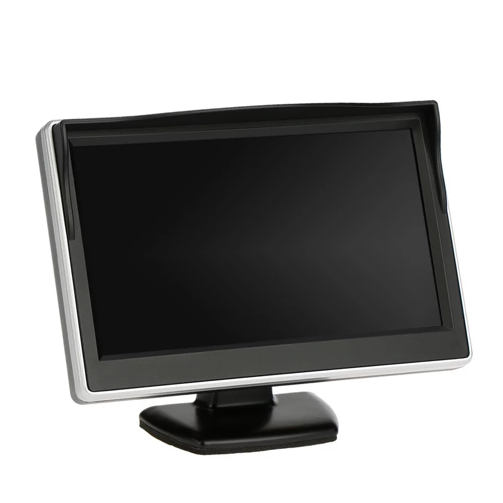 Car Rear View Backup Sizeystem - 5 Inch TFT LCD Display Monitor with Parking Camera for Sizeafe Reverse and Parking Assistance