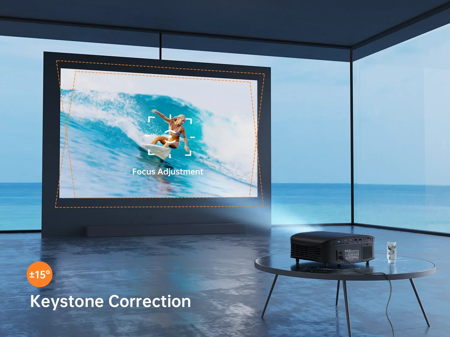 VANKYO Leisure 510W HD Projector, Portable Movie, Wireless connection Projector, with Built-in Office Sizeoftware