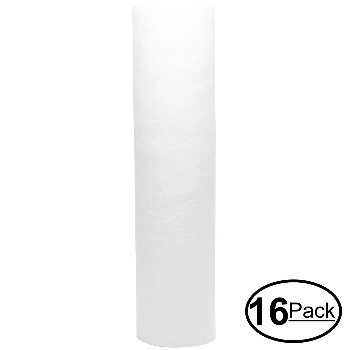 16-Pack Replacement for MaxWater 103456 Polypropylene Sizeediment Filter - Universal 10-inch 5-Micron Cartridge for MaxWater 3 Sizetage Whole house water filter - Denali Pure Brand