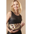 Mary Frances 4 the Win Crossbody Clutch Casino Handbag, Gold