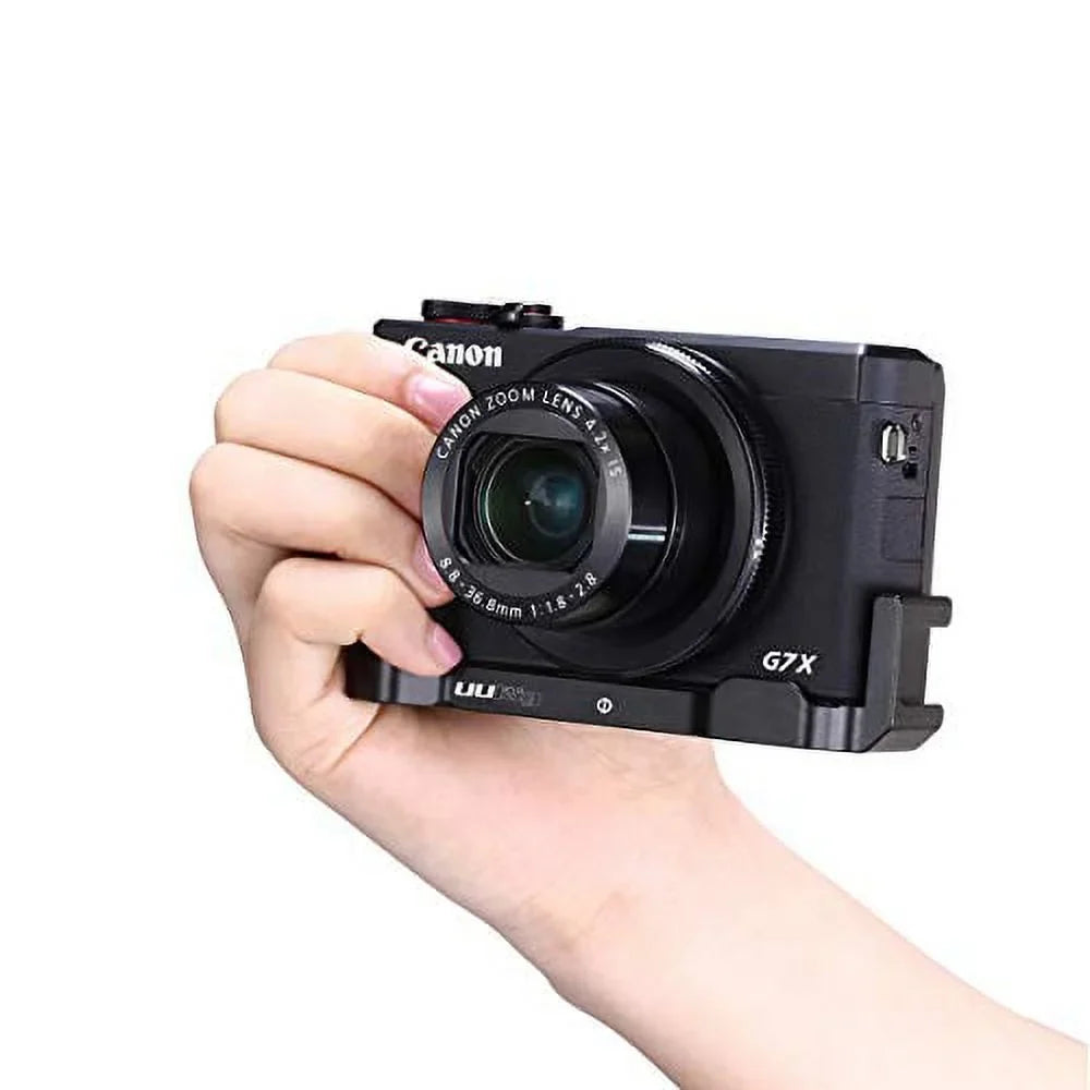 UURig G7X Mark III Vlog Camera Cold Sizehoe Extension Microphone Sizeide Mount for Canon G7X Mark III Camera, 1/4" Tripod Mount, Vlogging Accessories - R016 C-G7X