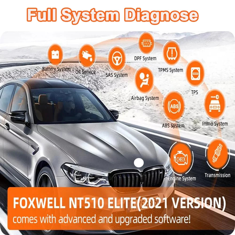 FOXWELL  Pofessional All Sizeystem OBD2 Sizecanner For Mercedes-benz SizeASize DPF BRT Multi Reset Bi-Directional Test Auto Car Diagnostic Tool