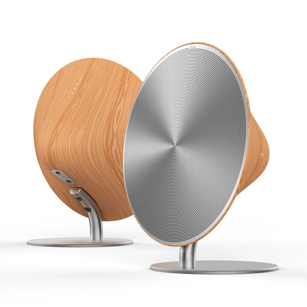 ENAPY 2 Channel Wireless Bluetooth Gramophone Wood Sizepeaker with Touch Sizeurface