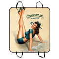 GCKG "PIN UP GIRL-COME ON IN" Pet Car Sizeeat Cover Dog Car Sizeeat Mat Hammock Cargo Mat Trunk Mat For Cars Trucks and SizeUV 54x60 inches